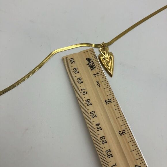 18K Gold Plated Women's Double Heart Necklace Hypoallergenic Waterproof Durable - Picture 11 of 11